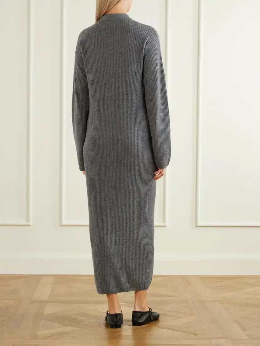 Le Kasha Jamua Ribbed Cashmere Maxi Dress | Thumbnail 3 Le Kasha Jamua Ribbed Cashmere Maxi Dress | Thumbnail 3