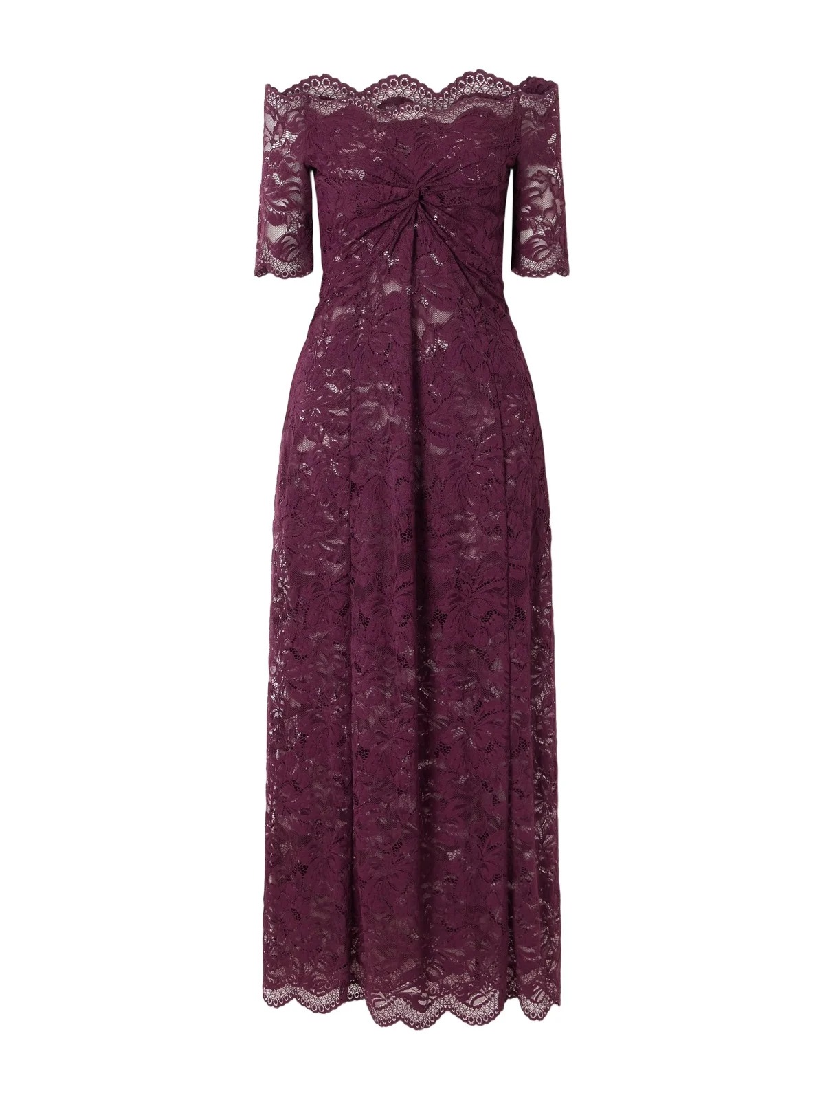 Ruched Lace Midi Dress Ruched Lace Midi Dress