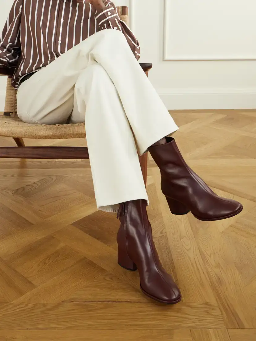 aeyde Ayla 65 Leather Ankle Boots | Thumbnail 2 aeyde Ayla 65 Leather Ankle Boots | Thumbnail 2