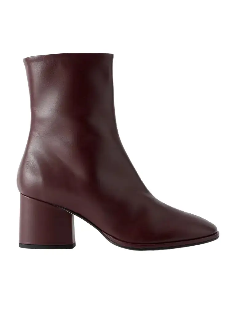 aeyde Ayla 65 Leather Ankle Boots | Image 1 aeyde Ayla 65 Leather Ankle Boots | Image 1