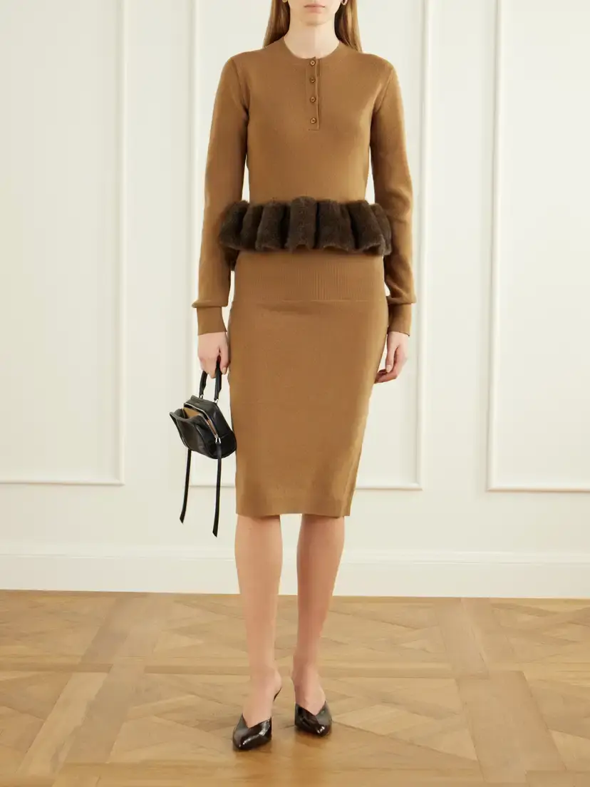 Stella McCartney Wool Midi Skirt | Thumbnail 2
