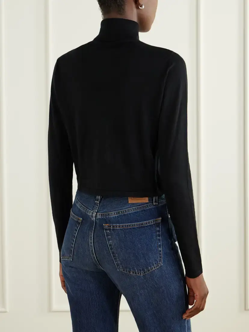 Le Kasha Arrone Cropped Cut-out Cashmere Turtleneck Sweater | Thumbnail 3 Le Kasha Arrone Cropped Cut-out Cashmere Turtleneck Sweater | Thumbnail 3