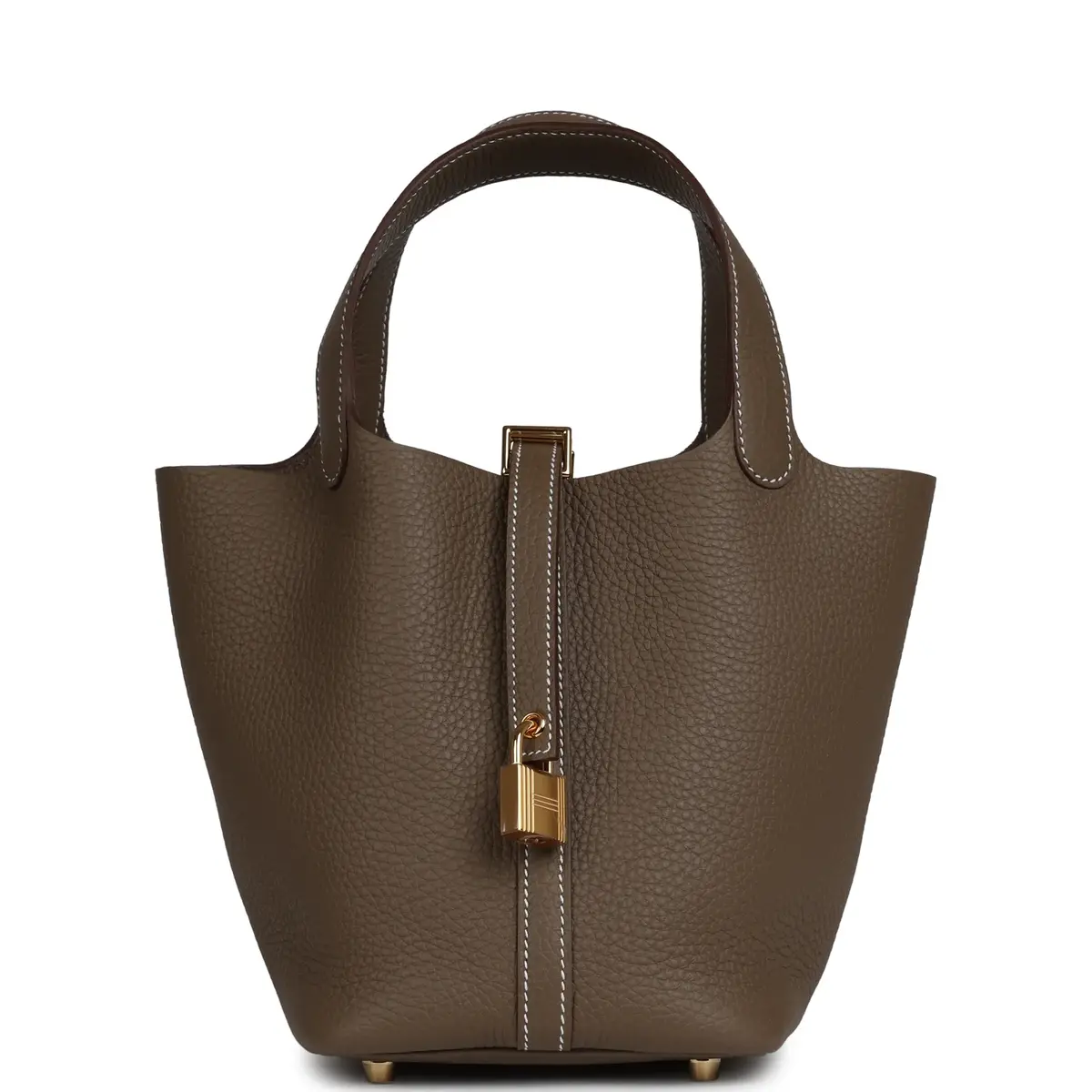 HERMÈS Hermes Picotin Lock 18 Etoupe Clemence Gold Hardware | Image 1 HERMÈS Hermes Picotin Lock 18 Etoupe Clemence Gold Hardware | Image 1