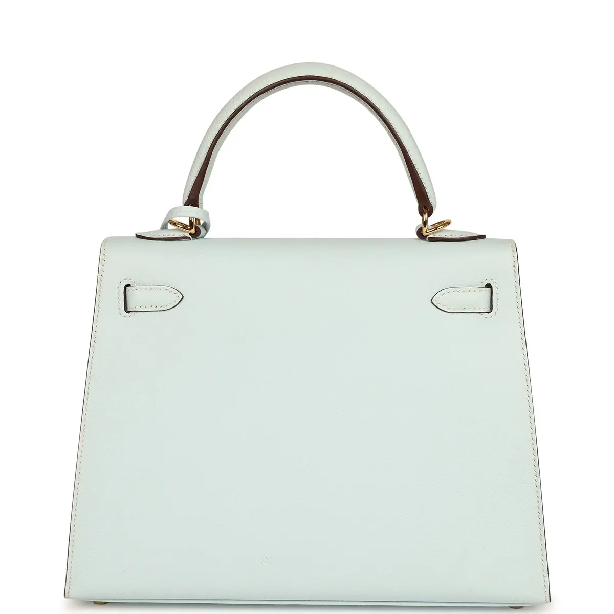 HERMÈS Pre-owned Hermes Kelly Sellier 25 Bleu Brume Epsom Gold Hardware | Thumbnail 4 HERMÈS Pre-owned Hermes Kelly Sellier 25 Bleu Brume Epsom Gold Hardware | Thumbnail 4