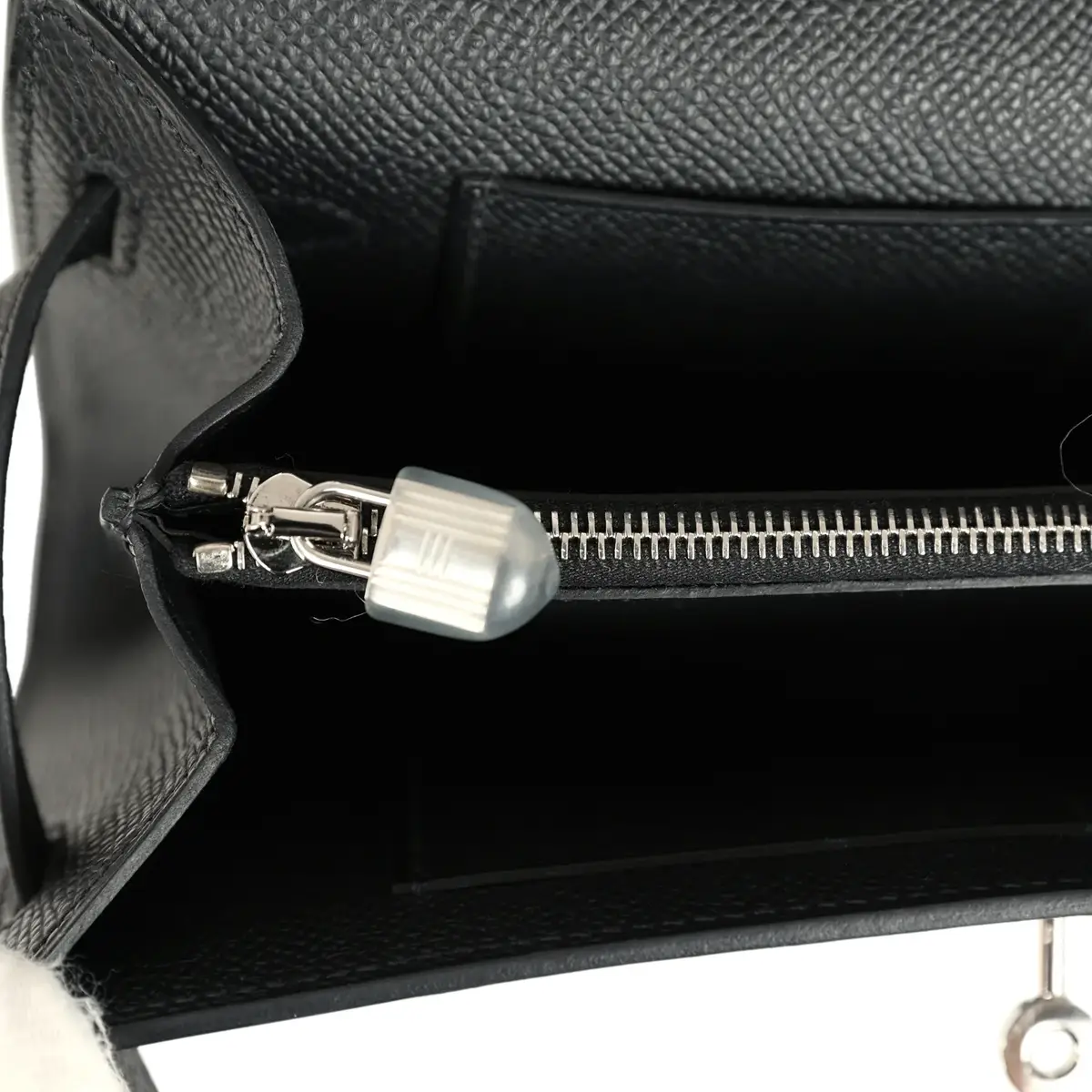 HERMÈS Pre-owned Hermes Kelly Wallet To Go Black Epsom Palladium Hardware | Thumbnail 9 HERMÈS Pre-owned Hermes Kelly Wallet To Go Black Epsom Palladium Hardware | Thumbnail 9