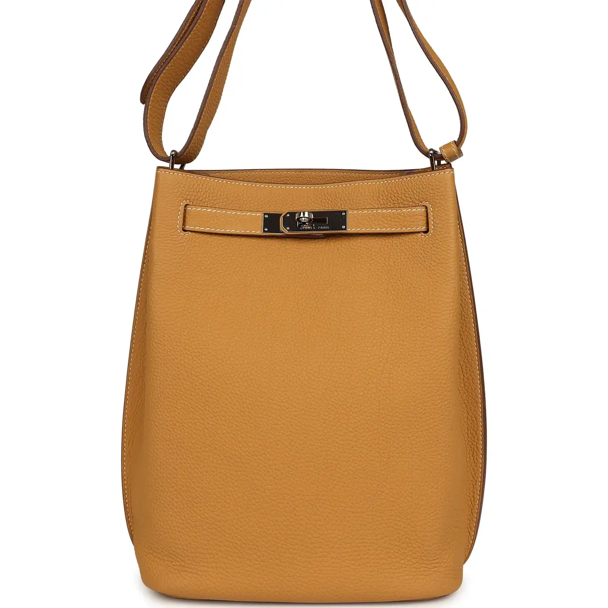 HERMÈS Pre-owned Hermes So Kelly 22 Natural Sable Togo Palladium Hardware | Image 1 HERMÈS Pre-owned Hermes So Kelly 22 Natural Sable Togo Palladium Hardware | Image 1