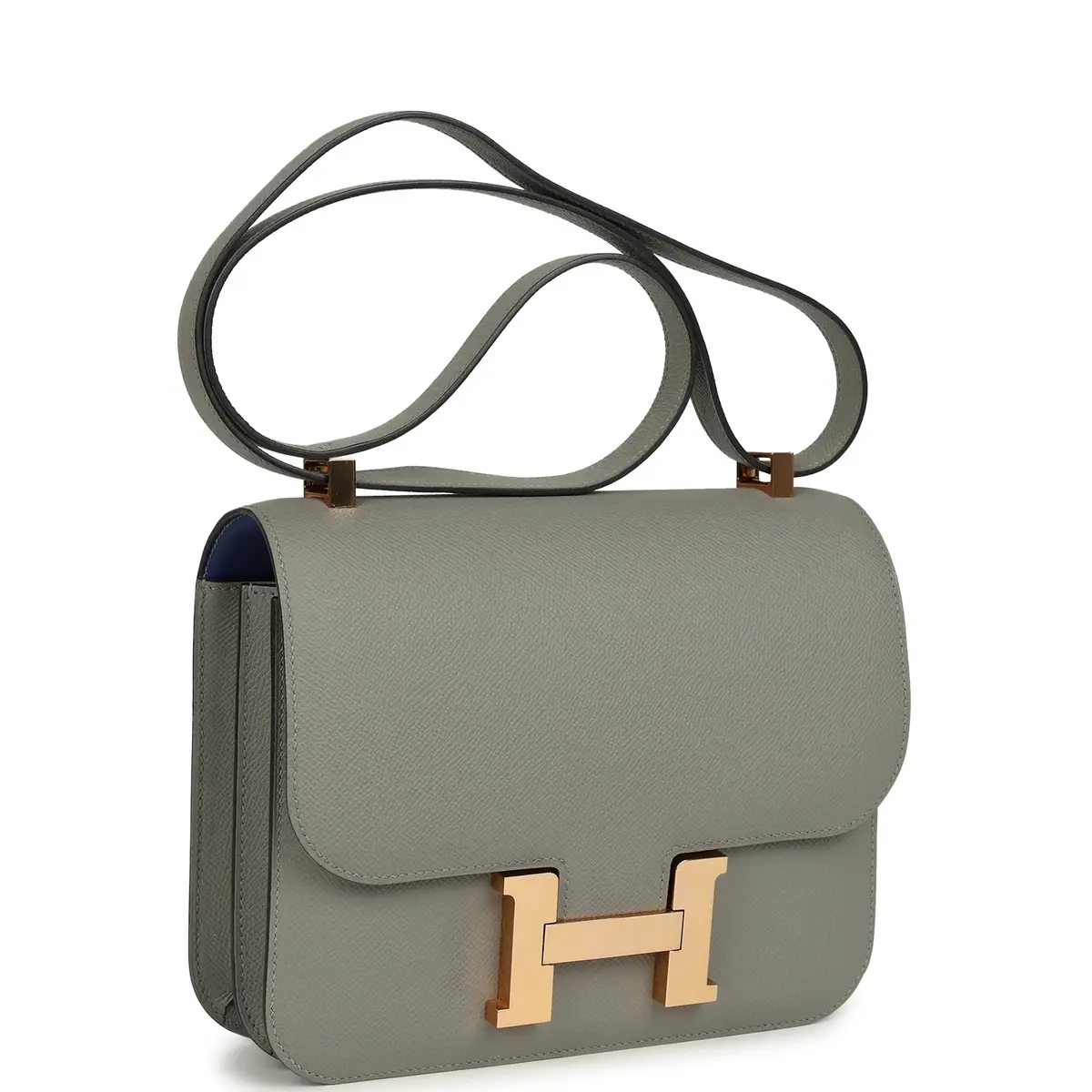 HERMÈS Pre-owned Hermes Special Order (HSS) Constance 24 Gris Mouette Verso Epsom Rose Gold Hardware | Thumbnail 2 HERMÈS Pre-owned Hermes Special Order (HSS) Constance 24 Gris Mouette Verso Epsom Rose Gold Hardware | Thumbnail 2