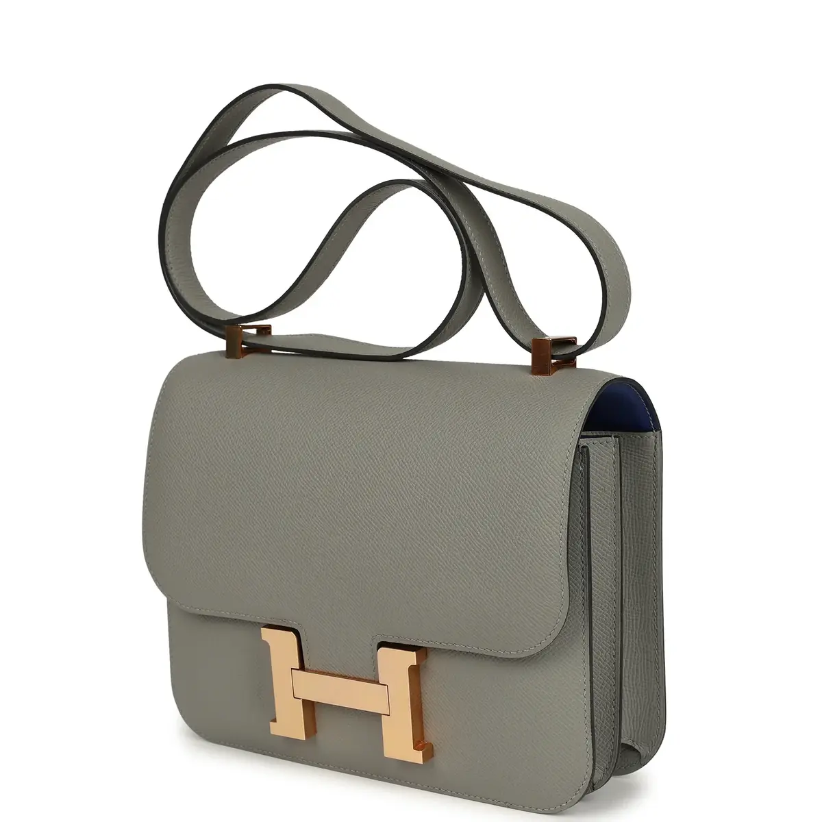 HERMÈS Pre-owned Hermes Special Order (HSS) Constance 24 Gris Mouette Verso Epsom Rose Gold Hardware | Thumbnail 5 HERMÈS Pre-owned Hermes Special Order (HSS) Constance 24 Gris Mouette Verso Epsom Rose Gold Hardware | Thumbnail 5