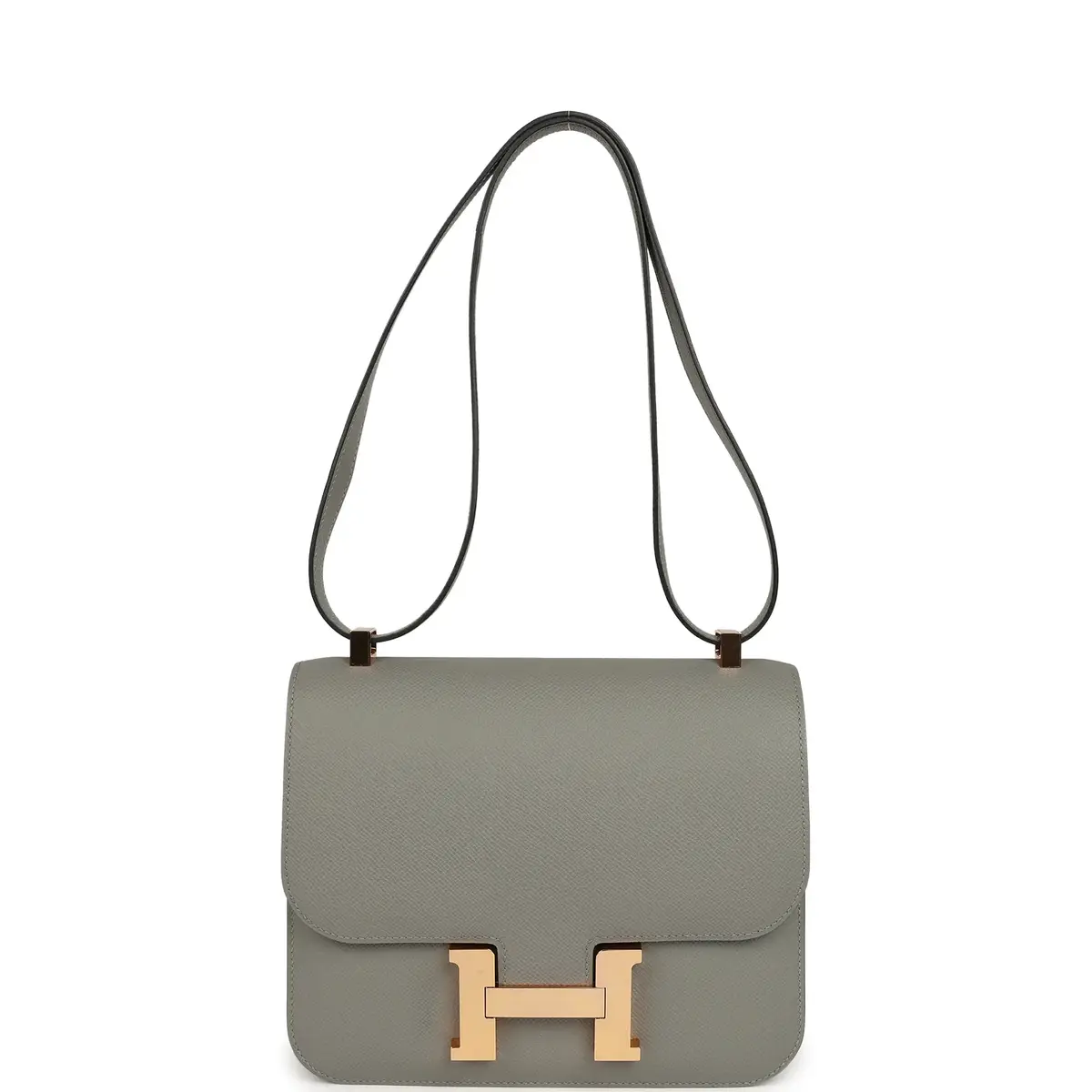 HERMÈS Pre-owned Hermes Special Order (HSS) Constance 24 Gris Mouette Verso Epsom Rose Gold Hardware | Thumbnail 6 HERMÈS Pre-owned Hermes Special Order (HSS) Constance 24 Gris Mouette Verso Epsom Rose Gold Hardware | Thumbnail 6