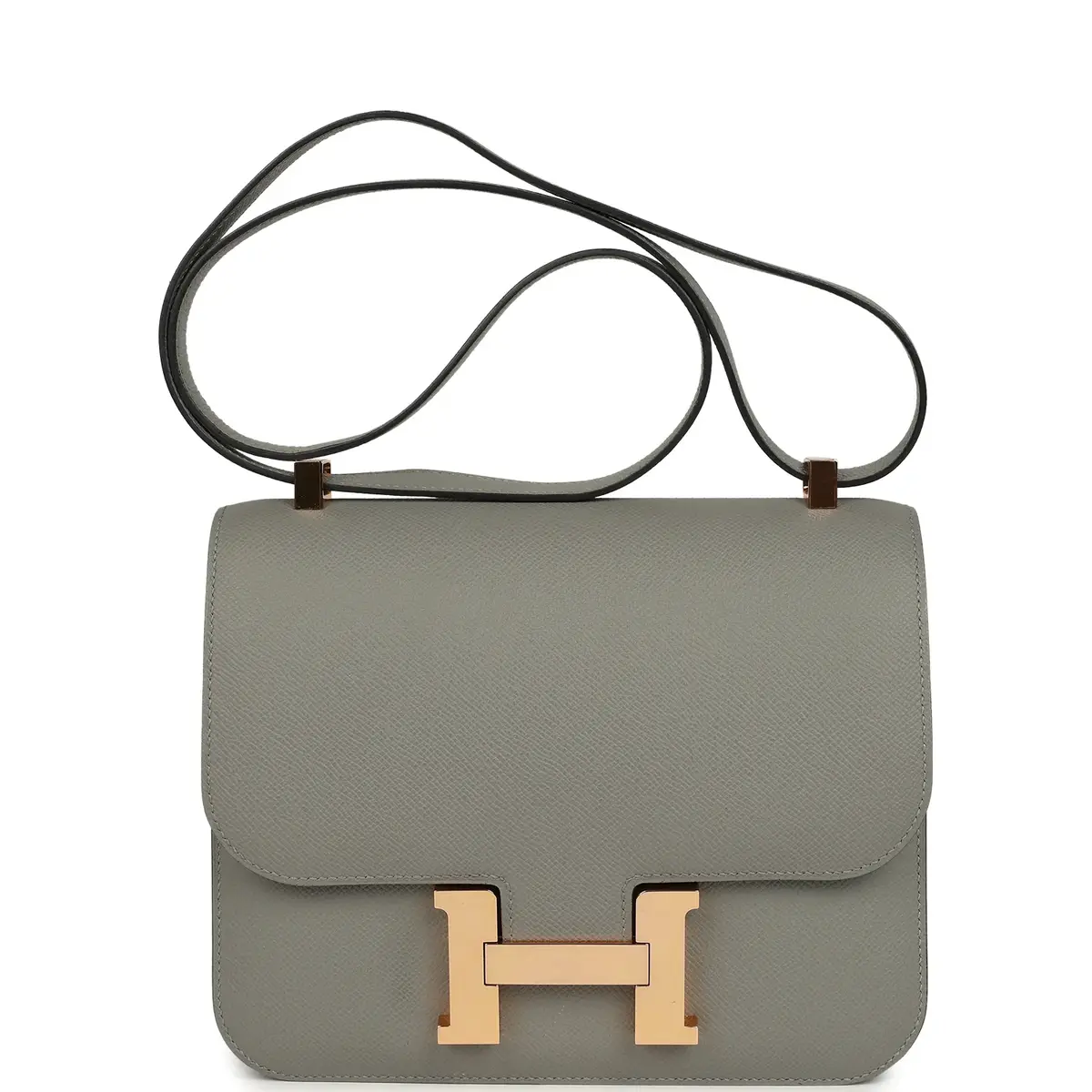 HERMÈS Pre-owned Hermes Special Order (HSS) Constance 24 Gris Mouette Verso Epsom Rose Gold Hardware | Image 1 HERMÈS Pre-owned Hermes Special Order (HSS) Constance 24 Gris Mouette Verso Epsom Rose Gold Hardware | Image 1