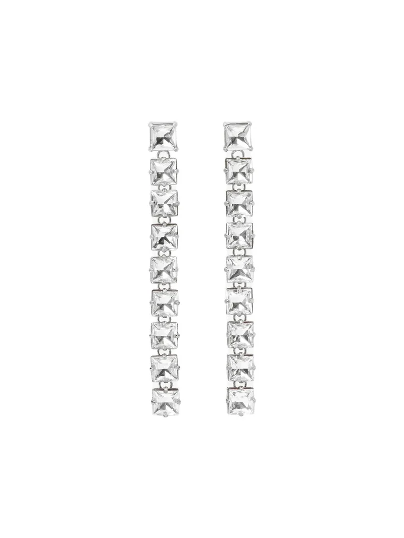 Swarovski Drop Earrings in White - One Size by Michael Kors Collection