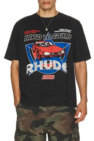 Rhude Road To Cairo Tee | Image 1 Rhude Road To Cairo Tee | Image 1