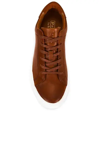 Polo Ralph Lauren Jermain II Leather Low Top Sneaker | Thumbnail 4 Polo Ralph Lauren Jermain II Leather Low Top Sneaker | Thumbnail 4