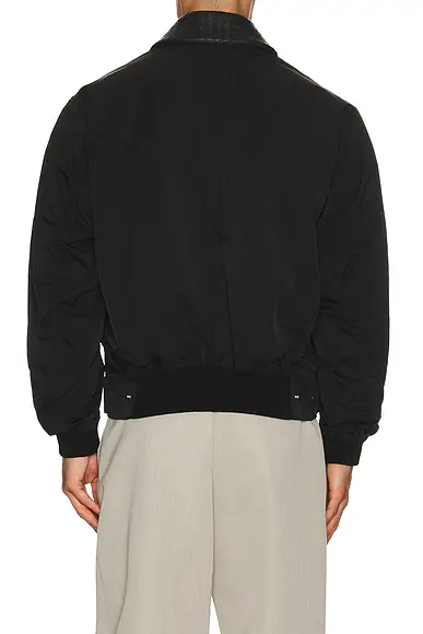 Bottega Veneta Nylon Cotton Tech Twill Blouson Intrecciato Collar | Thumbnail 2 Bottega Veneta Nylon Cotton Tech Twill Blouson Intrecciato Collar | Thumbnail 2