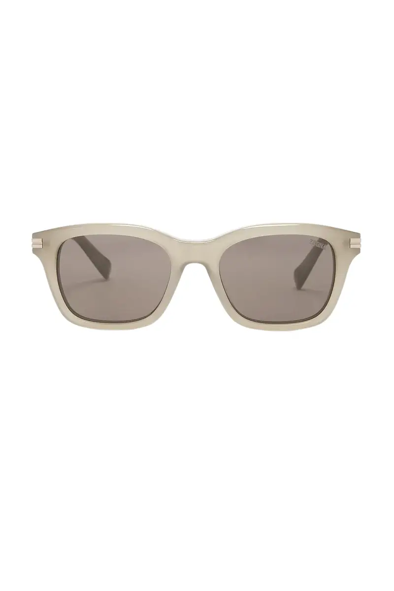 Zegna Geometric Acetate Sunglasses