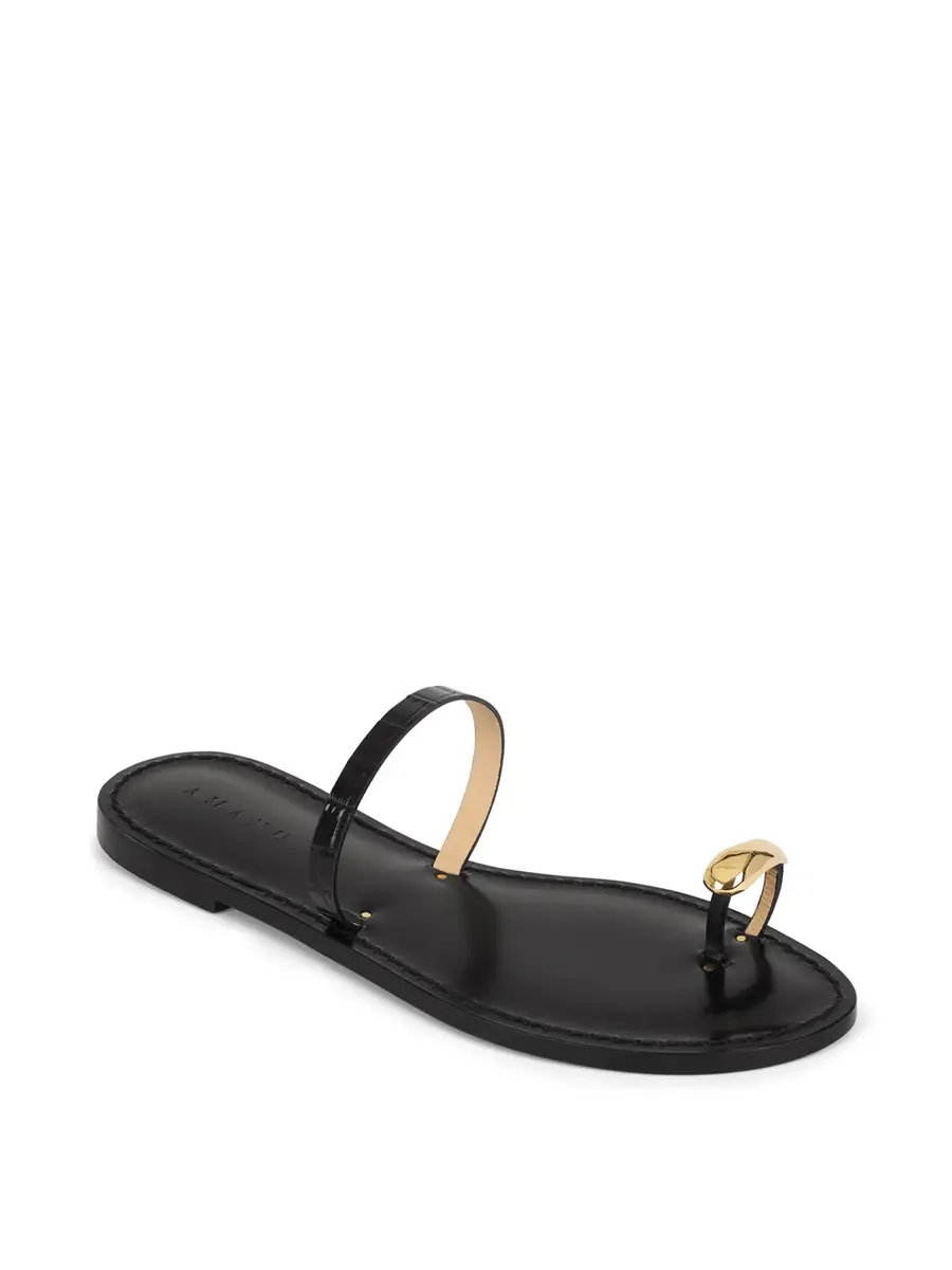 AMANU Croc-Embossed Kibera Sandals | Thumbnail 3 AMANU Croc-Embossed Kibera Sandals | Thumbnail 3