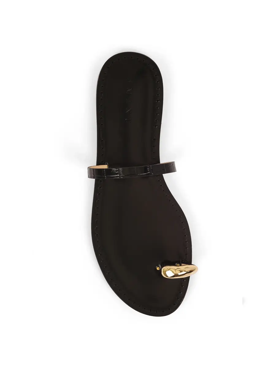 AMANU Croc-Embossed Kibera Sandals | Thumbnail 4 AMANU Croc-Embossed Kibera Sandals | Thumbnail 4
