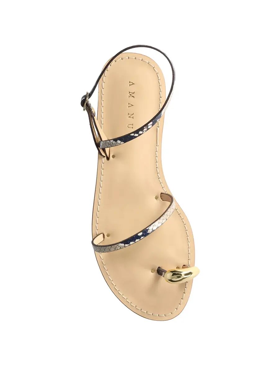 AMANU Python-Printed Marrakech Sandals | Thumbnail 4 AMANU Python-Printed Marrakech Sandals | Thumbnail 4
