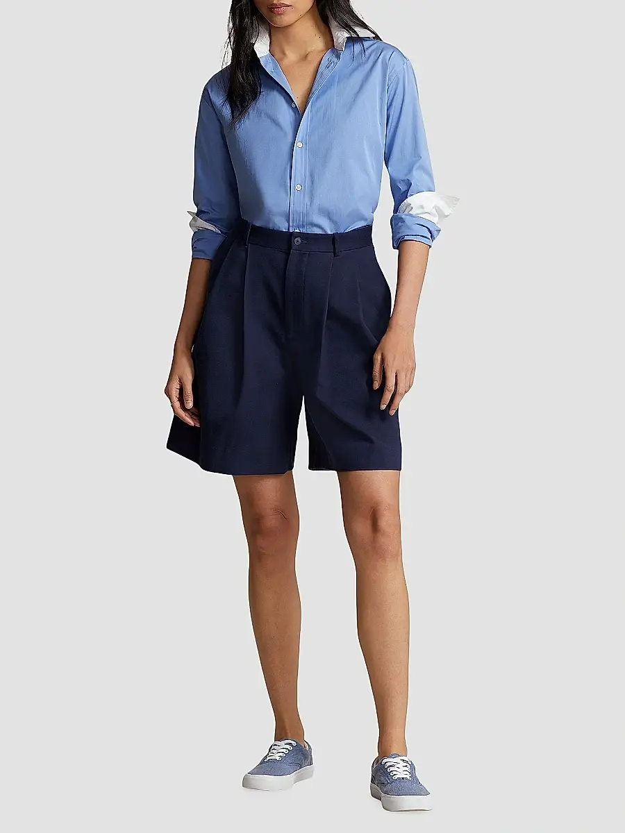 Polo Ralph Lauren Women's Relaxed Fit Cotton Shirt | Thumbnail 2 Polo Ralph Lauren Women's Relaxed Fit Cotton Shirt | Thumbnail 2