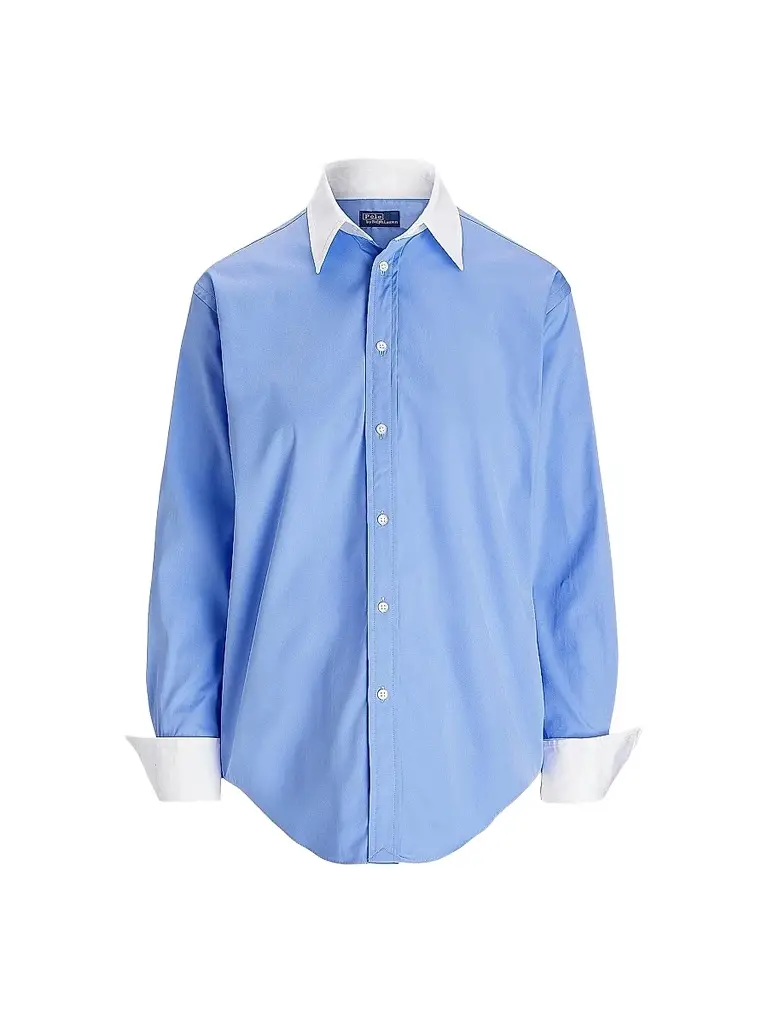 Polo Ralph Lauren Women's Relaxed Fit Cotton Shirt - Chopin Blue | Image 1 Polo Ralph Lauren Women's Relaxed Fit Cotton Shirt - Chopin Blue | Image 1