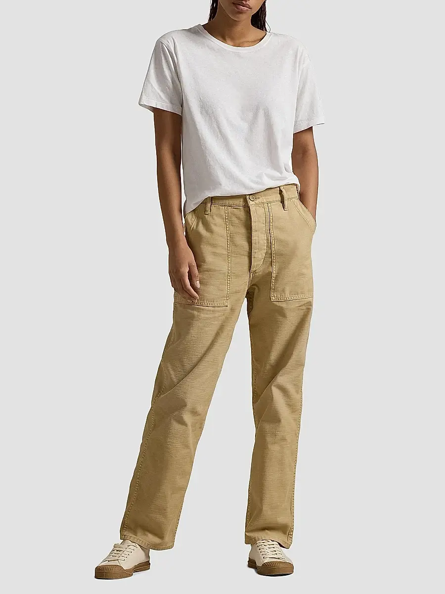 Polo Ralph Lauren Women's Ricky Cotton Sateen Wide-Leg Pants | Thumbnail 2