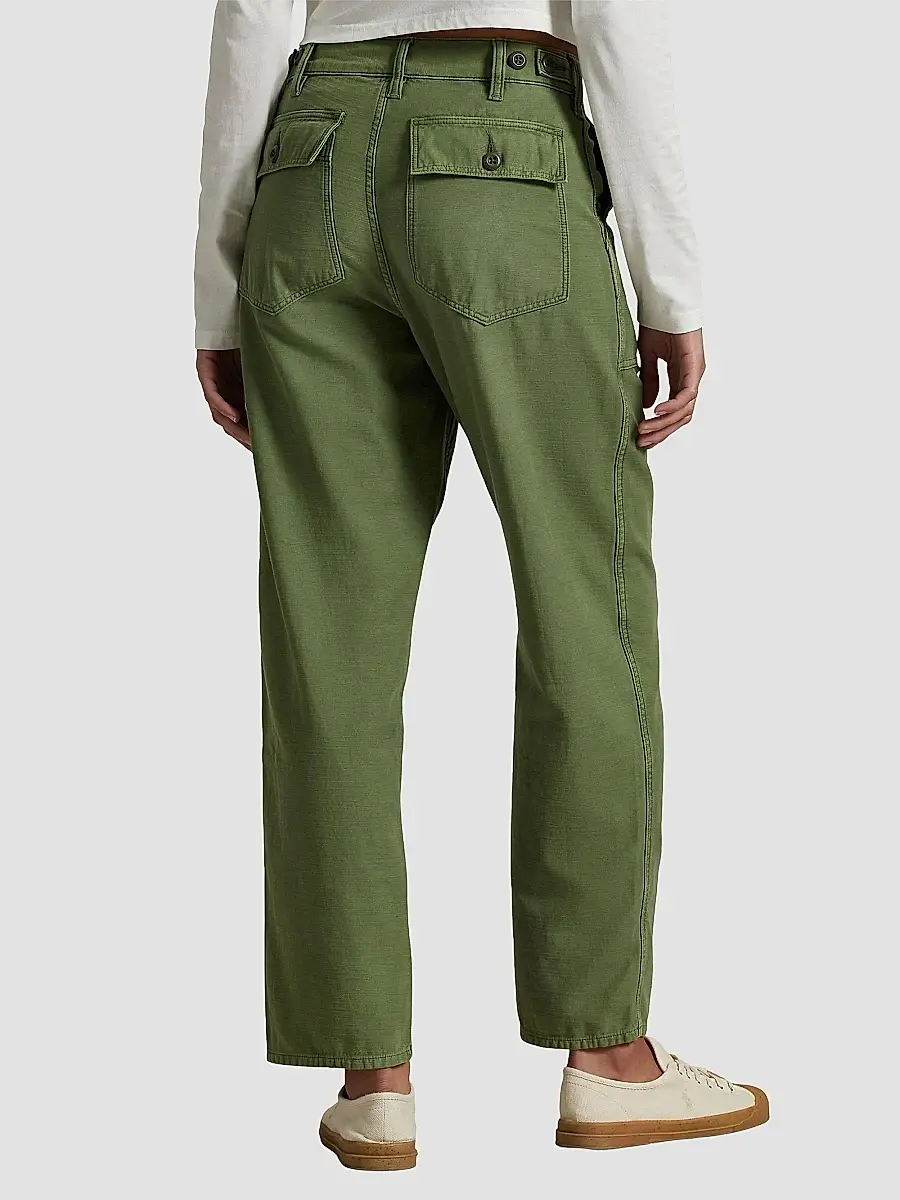 Polo Ralph Lauren Women's The Ricky Cotton Sateen Straight-Leg Pants | Thumbnail 4