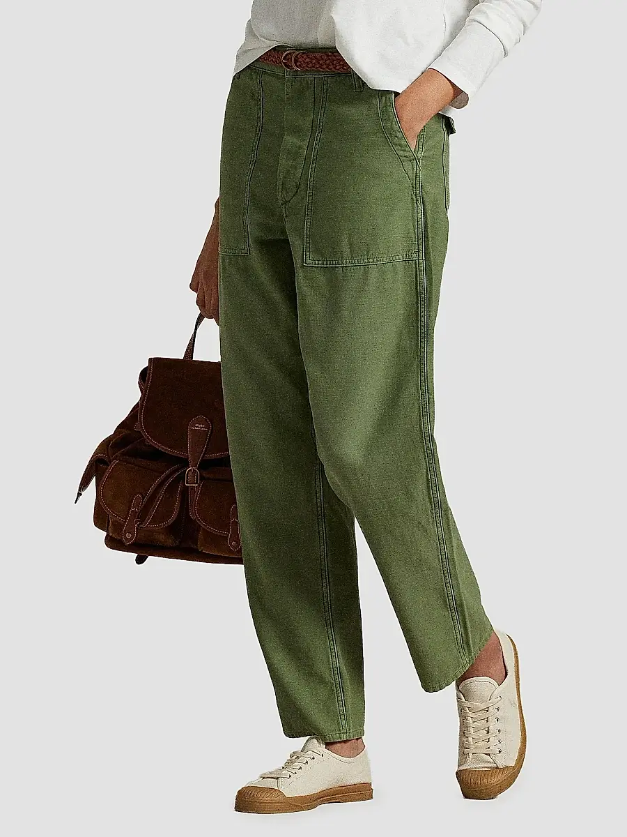 Polo Ralph Lauren Women's The Ricky Cotton Sateen Straight-Leg Pants | Thumbnail 6