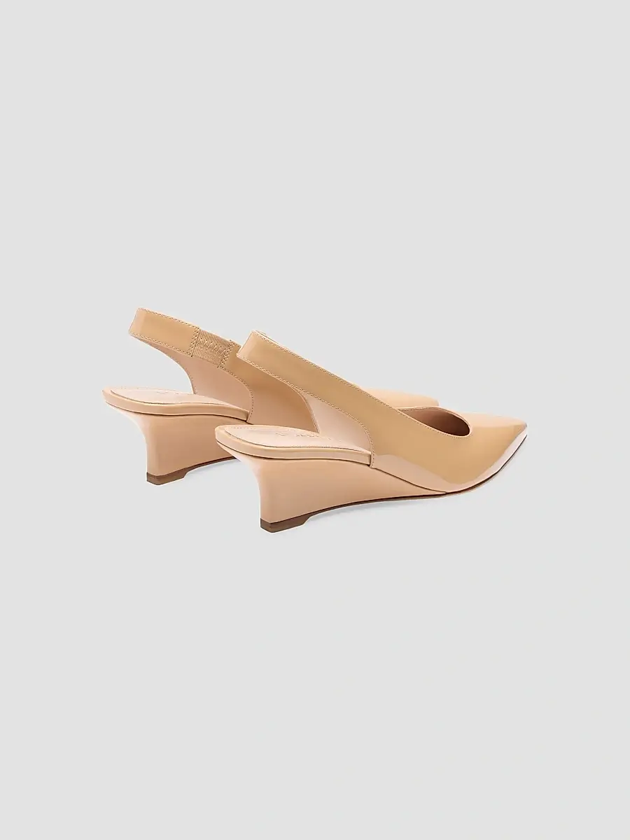 Stuart Weitzman Women's Vinnie 50MM Patent Leather Slingback Pumps | Thumbnail 3 Stuart Weitzman Women's Vinnie 50MM Patent Leather Slingback Pumps | Thumbnail 3