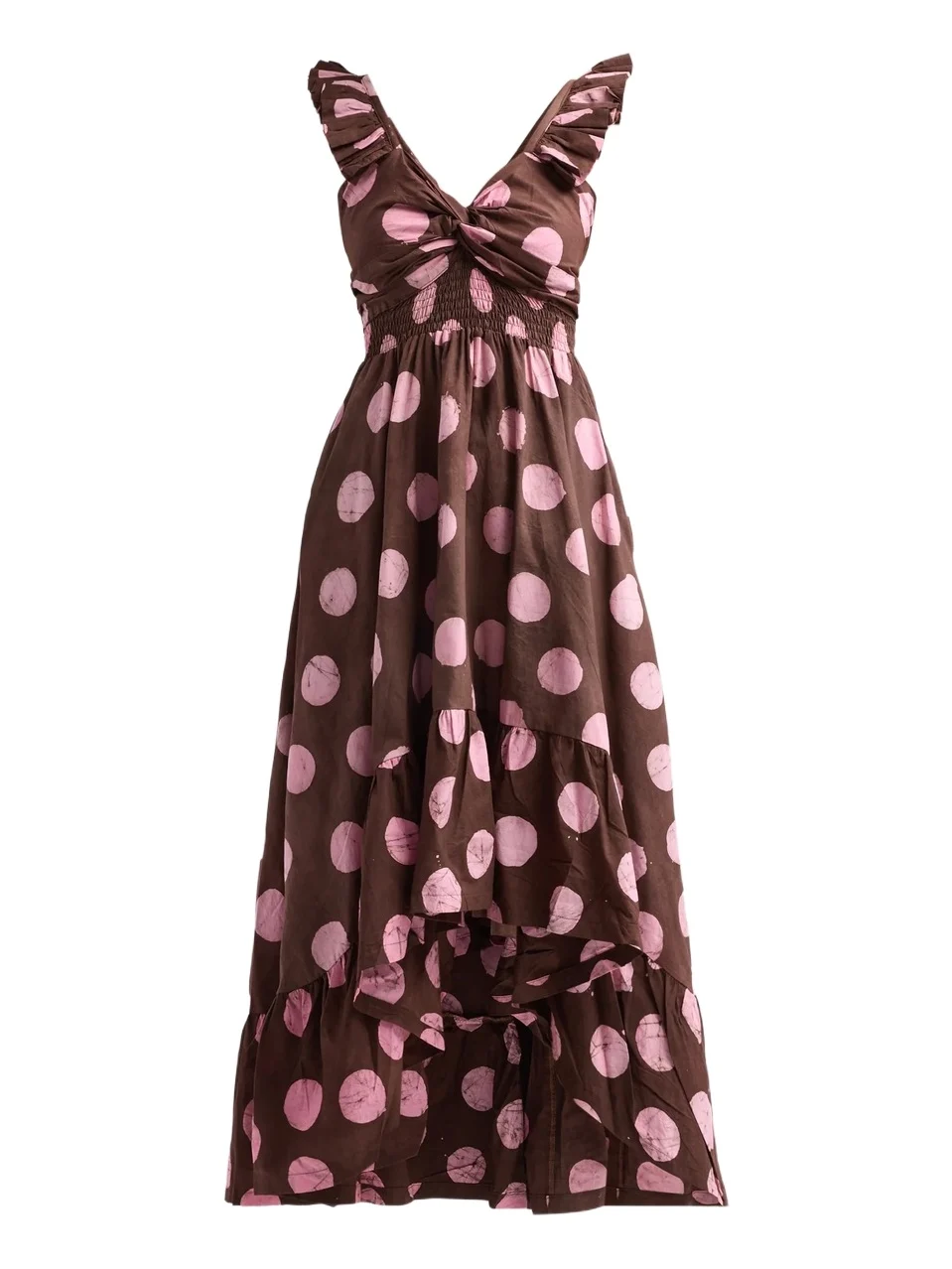 Elisamama Women's Ibukun Polka Dot Midi Dress