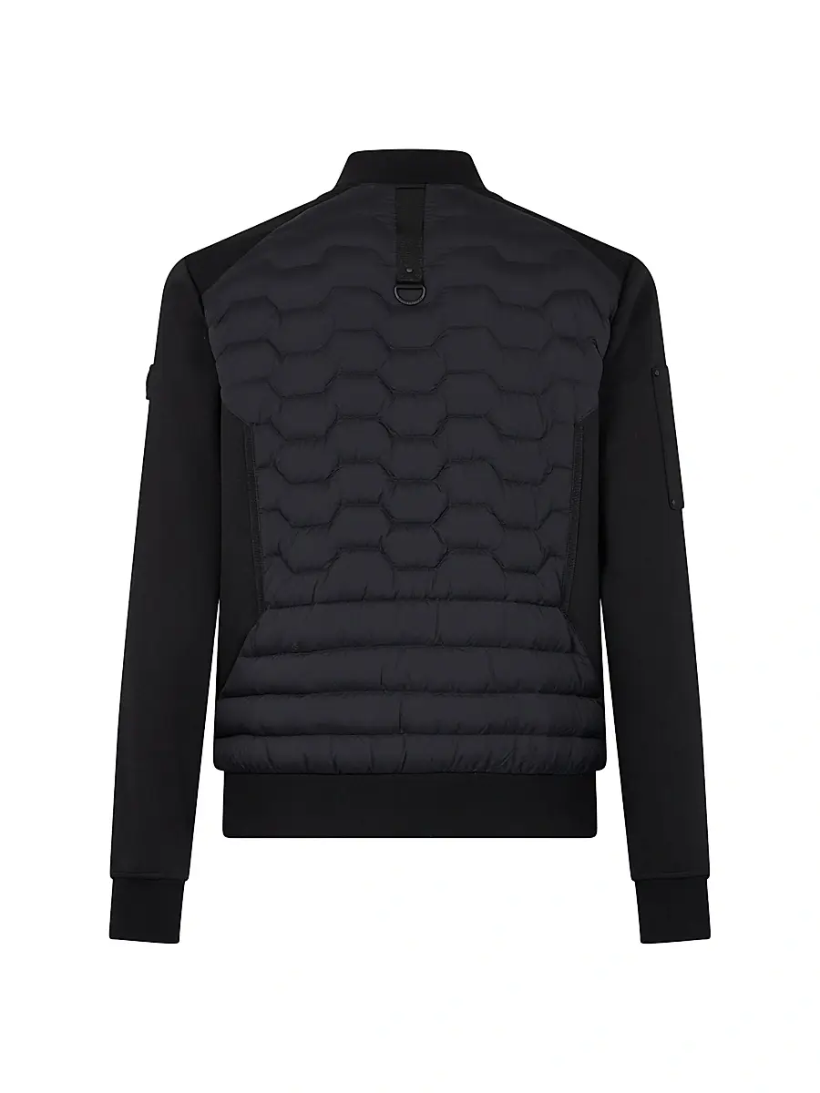 Moose Knuckles Men's Granite Down Bomber Jacket | Thumbnail 3
