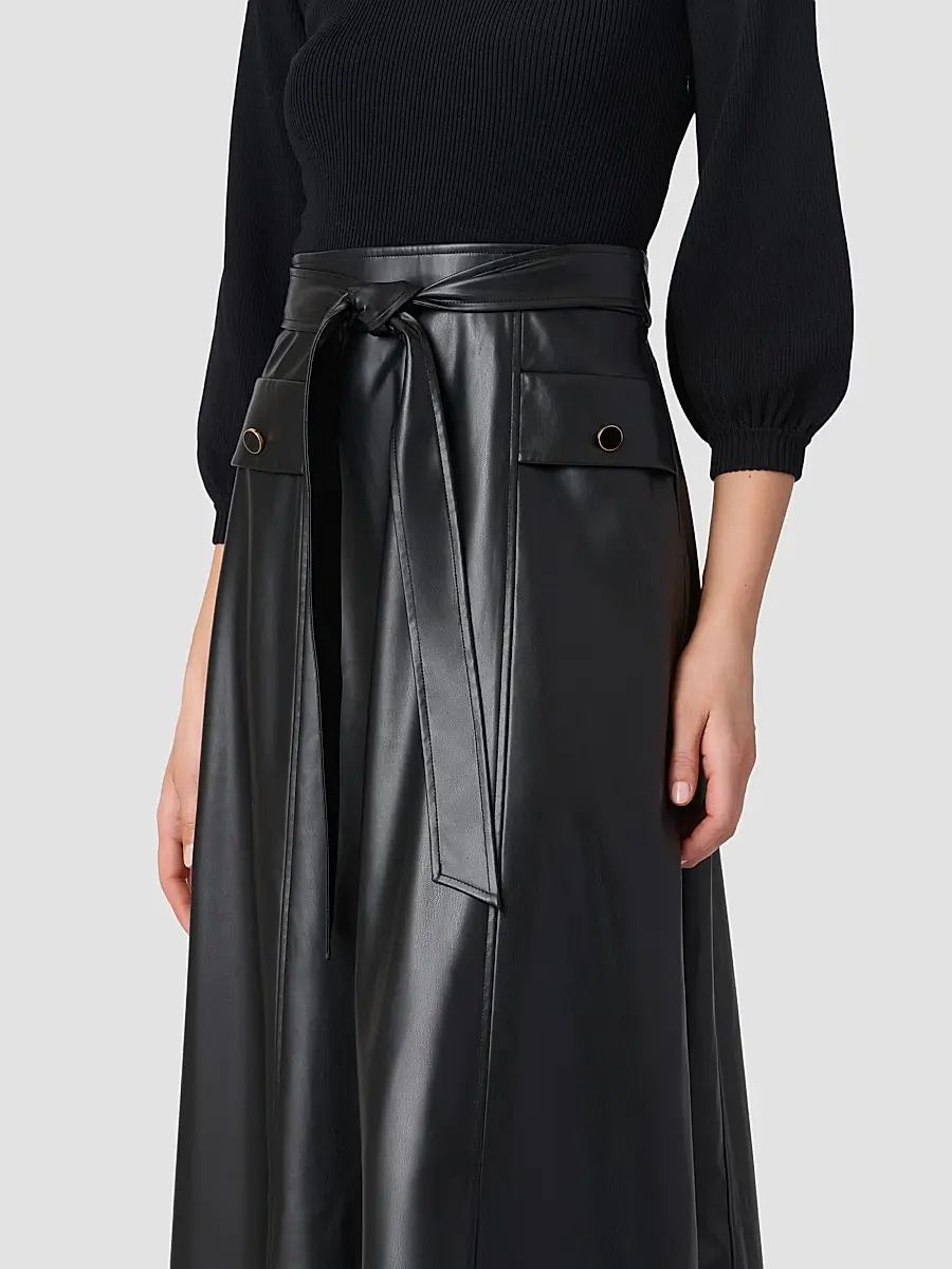 Shoshanna Women's Aspen Mix Media Midi Dress | Thumbnail 4 Shoshanna Women's Aspen Mix Media Midi Dress | Thumbnail 4