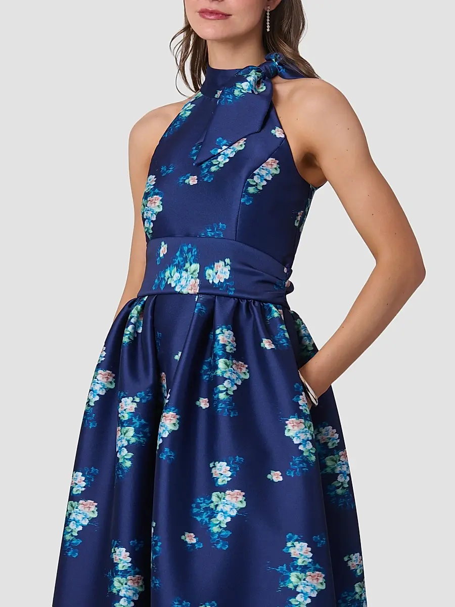 Shoshanna Women's May Floral Satin Maxi Dress | Thumbnail 4 Shoshanna Women's May Floral Satin Maxi Dress | Thumbnail 4