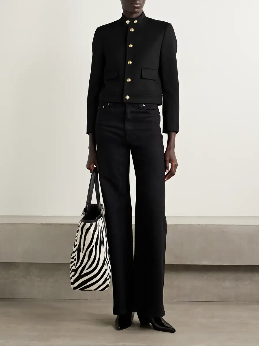 Nili Lotan Hadley cropped wool-twill jacket | Thumbnail 2 Nili Lotan Hadley cropped wool-twill jacket | Thumbnail 2