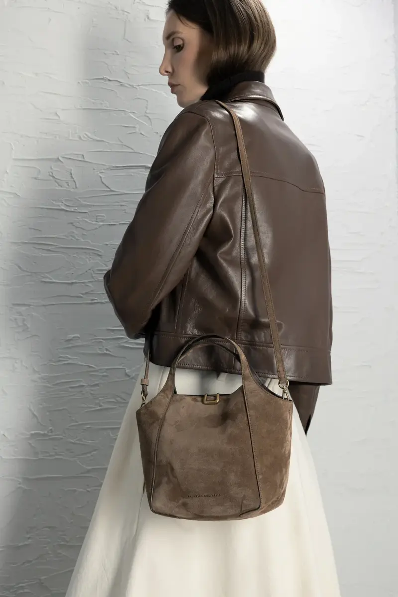 Brunello Cucinelli Sartorial Small Bucket Bag | Thumbnail 4 Brunello Cucinelli Sartorial Small Bucket Bag | Thumbnail 4