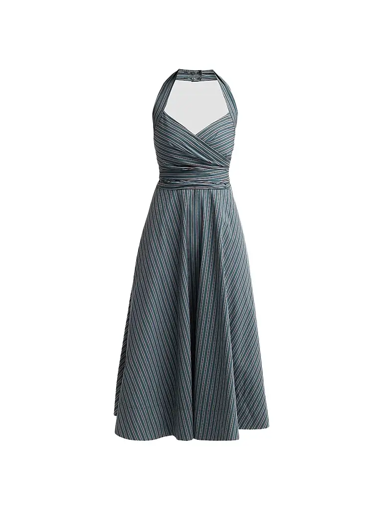 A. L.C. Women's Magnolia Striped Cotton A-Line Midi Dress A. L.C. Women's Magnolia Striped Cotton A-Line Midi Dress