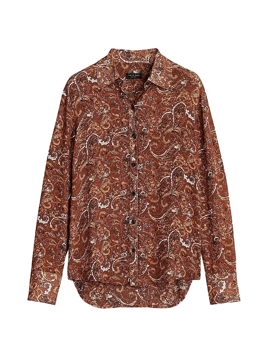 rag & bone Women's Antonia Paisley Shirt