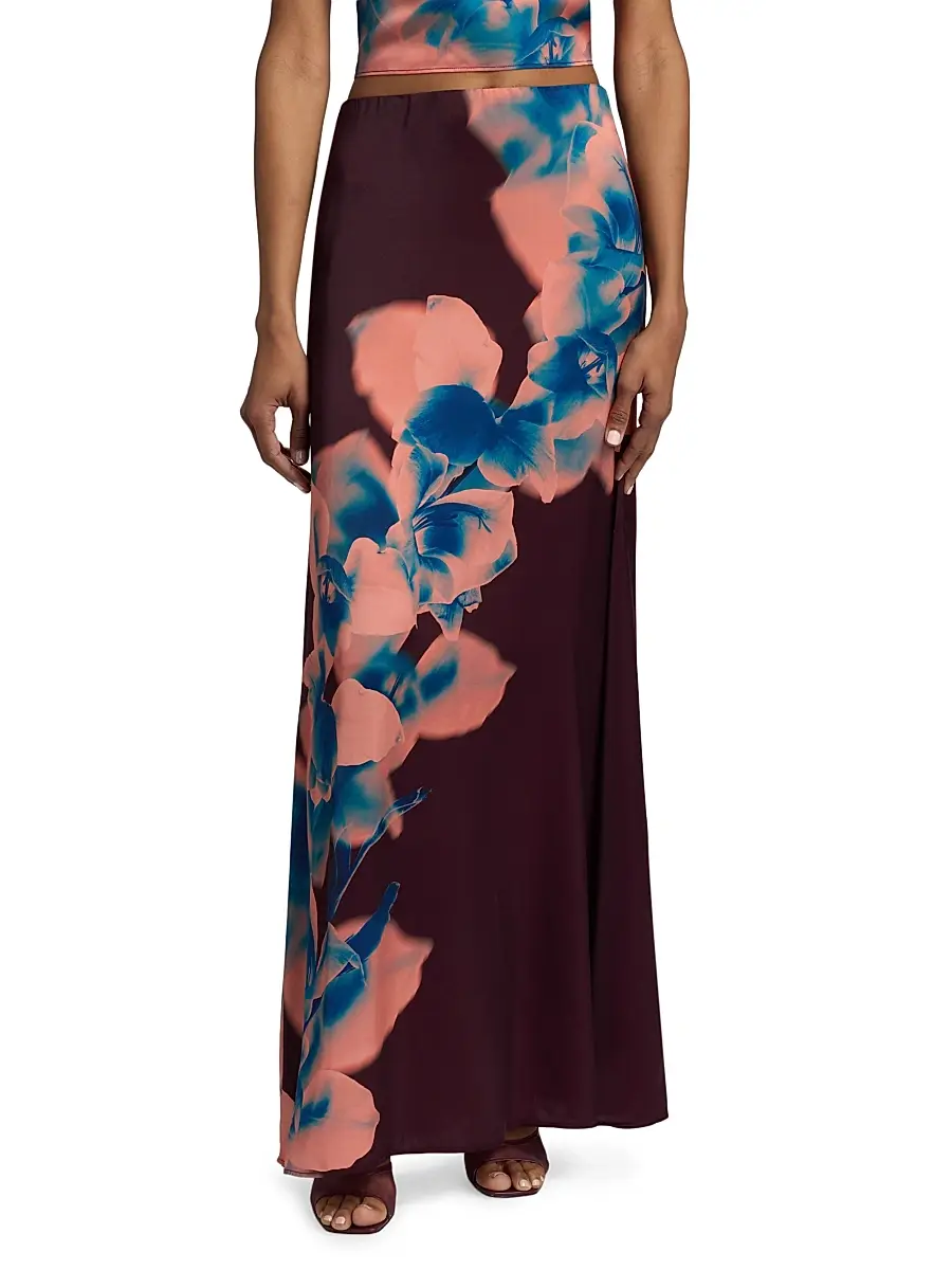 Misa Los Angeles Women's Jazz Floral Maxi Skirt | Thumbnail 3