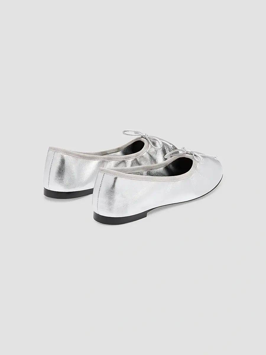 Stuart Weitzman Women's Nia Leather Ballerina Flats | Thumbnail 3 Stuart Weitzman Women's Nia Leather Ballerina Flats | Thumbnail 3