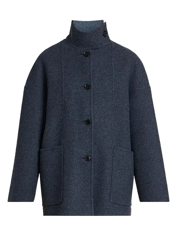 Women's Seamed Wool-Cashmere Coat