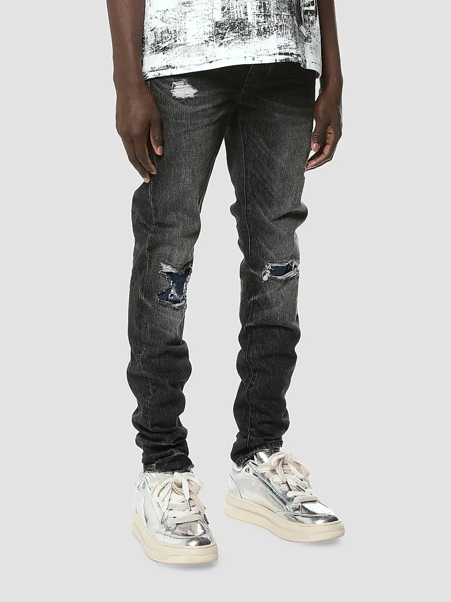 Purple Brand Men's Distressed Skinny Jeans | Thumbnail 3