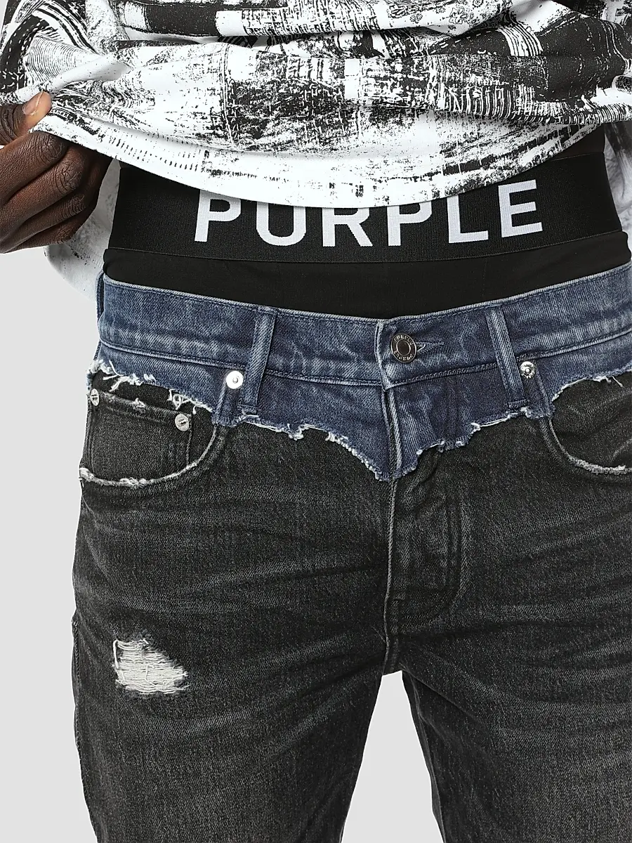 Purple Brand Men's Distressed Skinny Jeans | Thumbnail 4