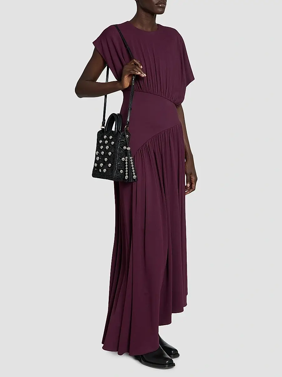 Rabanne Women's Embellished Raffia Top Handle Bag | Thumbnail 2