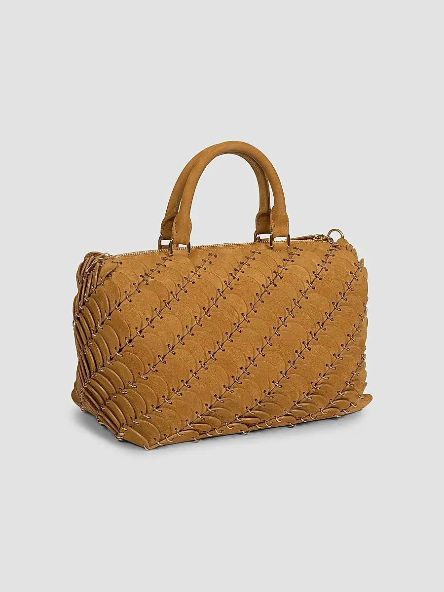 Rabanne Women's Suede-Cotton Top Handle Bag | Thumbnail 5 Rabanne Women's Suede-Cotton Top Handle Bag | Thumbnail 5