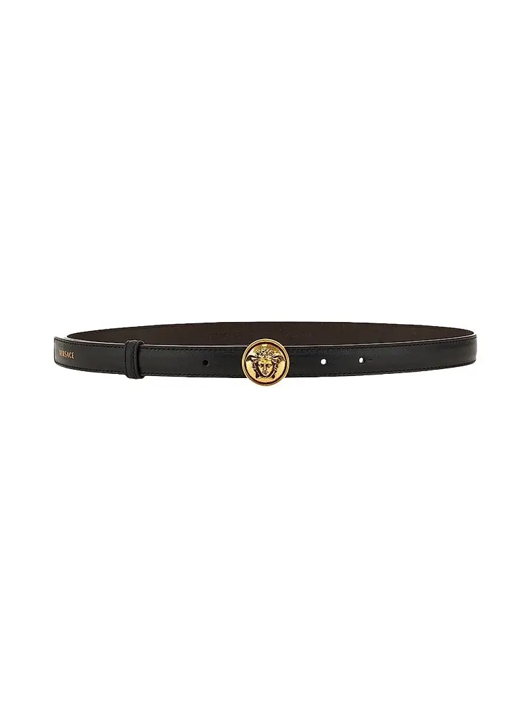 Versace Women's Logo Leather Belt | Image 1 Versace Women's Logo Leather Belt | Image 1