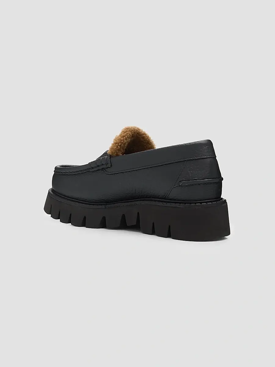 PEDRO GARCIA Women's Sebas Shearling-Lined Leather Loafers | Thumbnail 4 PEDRO GARCIA Women's Sebas Shearling-Lined Leather Loafers | Thumbnail 4