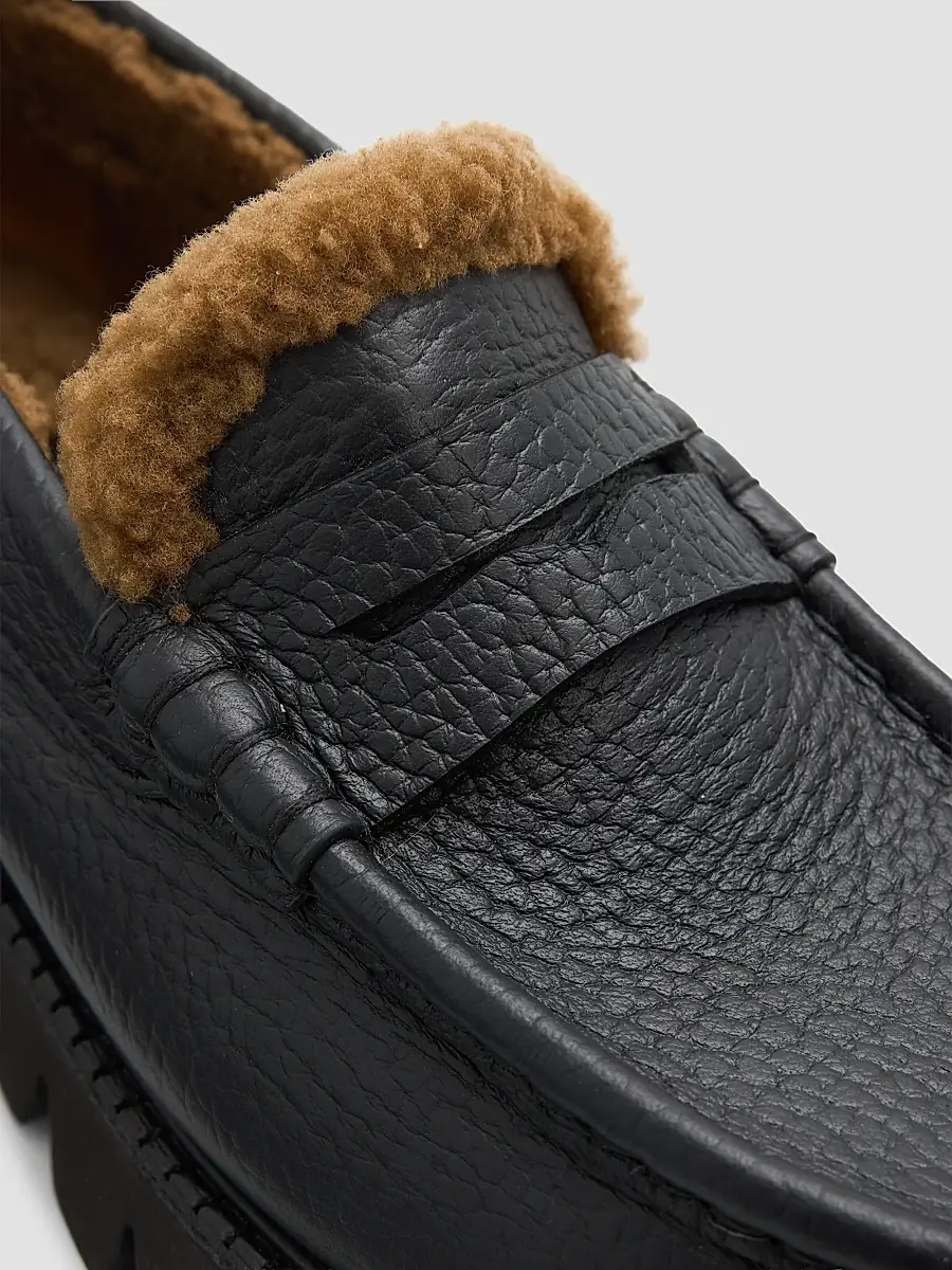 PEDRO GARCIA Women's Sebas Shearling-Lined Leather Loafers | Thumbnail 5 PEDRO GARCIA Women's Sebas Shearling-Lined Leather Loafers | Thumbnail 5