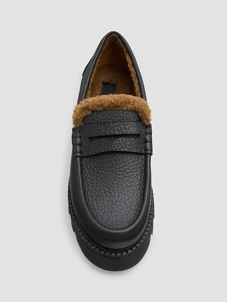 PEDRO GARCIA Women's Sebas Shearling-Lined Leather Loafers | Thumbnail 6 PEDRO GARCIA Women's Sebas Shearling-Lined Leather Loafers | Thumbnail 6