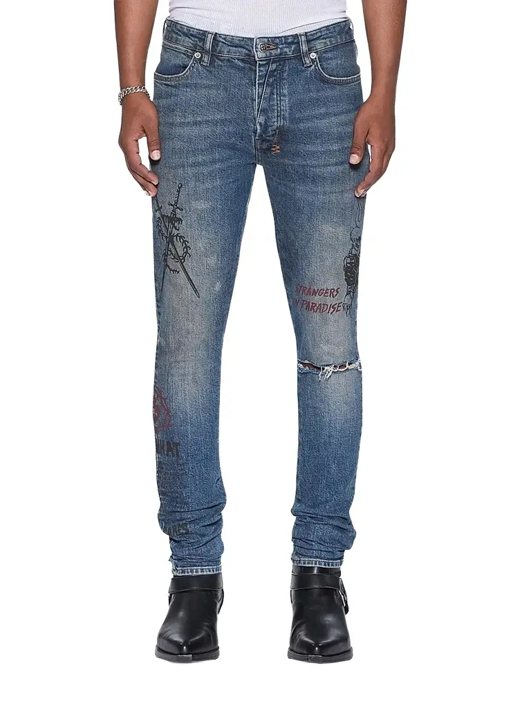 Ksubi Men's Van Winkle Billy Skinny Jeans - Denim | Image 1 Ksubi Men's Van Winkle Billy Skinny Jeans - Denim | Image 1