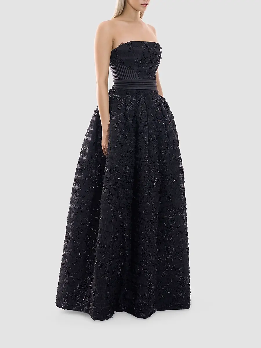 Zhivago Women's Doll Sequined A-Line Gown | Thumbnail 4