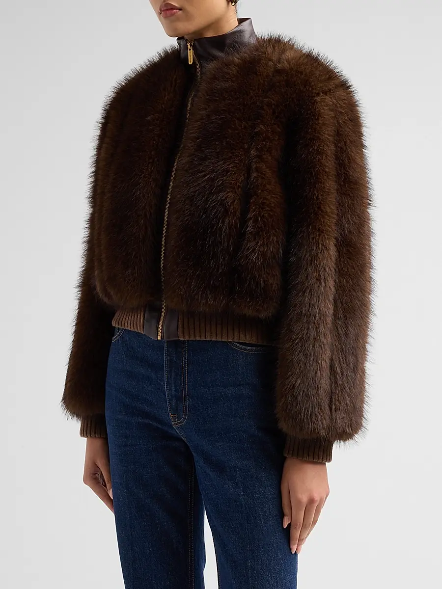 Zimmermann Women's Valiant Faux Fur Jacket | Thumbnail 4 Zimmermann Women's Valiant Faux Fur Jacket | Thumbnail 4
